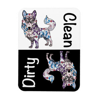 Siberian Husky Dishwasher Magnet
