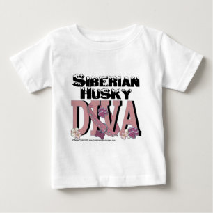 Siberian Husky DIVA Baby T-shirt