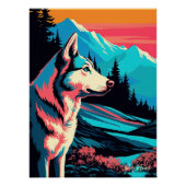 Siberian Husky Dog 003 - Bruno Pokopen Poster (Vorderseite)