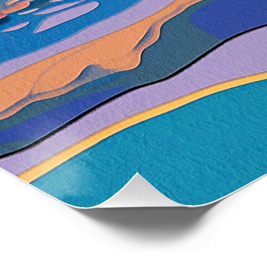 Siberian Husky Dog 004 - Bruno Pokopen Poster (Ecke)