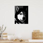 Siberian Husky Dog 162 Poster (Küche)