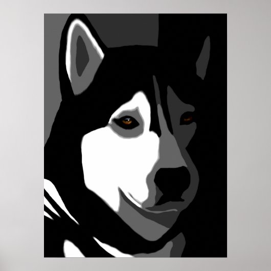 Siberian Husky Dog 162 Poster (Vorne)