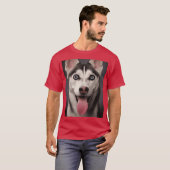 Siberian Husky Dog Animals Gifts Safe Face protect T-Shirt (Vorne ganz)