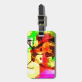 Siberian Husky Dog Art Gepäckanhänger (Vorderseite vertikal)