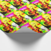 Siberian Husky Dog Art Geschenkpapier (Ecke)