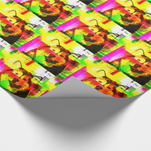 Siberian Husky Dog Art Geschenkpapier (Ecke)