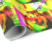 Siberian Husky Dog Art Geschenkpapier (Rolleneckpunkt)