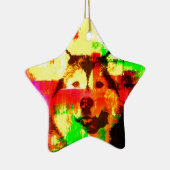 Siberian Husky Dog Art Keramikornament (Rechts)