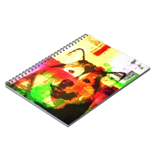 Siberian Husky Dog Art Notizblock (Linke Seite)