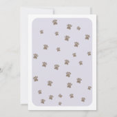 Siberian Husky Dog Baby Dusche Einladung (Rückseite)