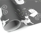 Siberian Husky Dog Baby Dusche Welpe Gray Geschenkpapier (Rolleneckpunkt)