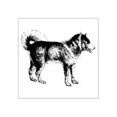 Siberian Husky Dog Breed Gummistempel (Prägung)
