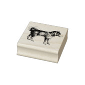 Siberian Husky Dog Breed Gummistempel (Stempel)