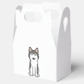Siberian Husky Dog Cartoon Geschenkschachtel (Geöffnet)