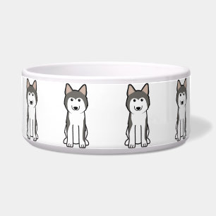 Siberian Husky Dog Cartoon Napf