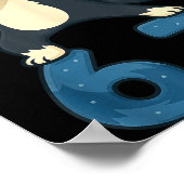 Siberian Husky Dog Dabbing 67 Meme Six Seven Funny Poster (Ecke)