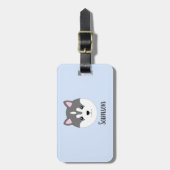 Siberian Husky Dog Gepäckanhänger (Vorderseite vertikal)