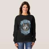 Siberian Husky Dog Got Snow Sweatshirt (Vorne ganz)