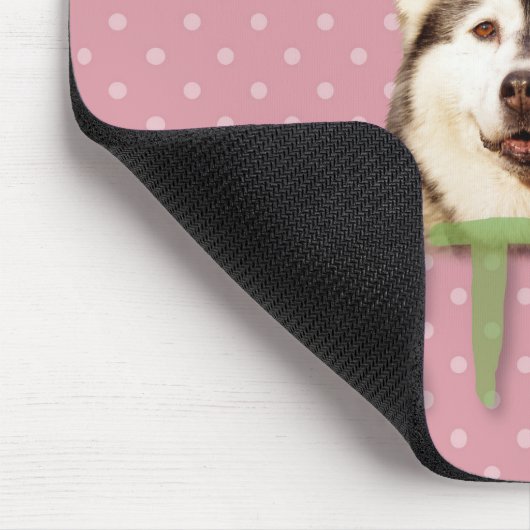 Siberian Husky Dog Happy Birthday Mousepad (Ecke)