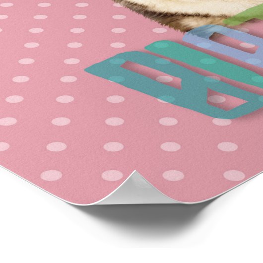 Siberian Husky Dog Happy Birthday Poster (Ecke)