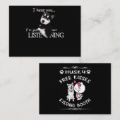 Siberian Husky Dog Husky Dog Lovers Visitenkarte (Vorne/Hinten)