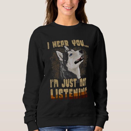 Siberian Husky Dog   Husky   Dog Sweatshirt (Vorderseite)