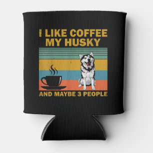 Siberian Husky Dog   Kaffeeliebhaber Kostenvoransc Dosenkühler