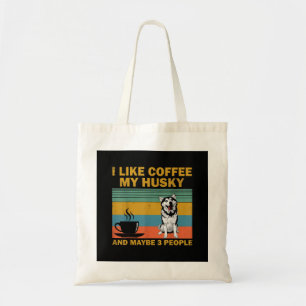Siberian Husky Dog Kaffeeliebhaber Kostenvoransc Tragetasche