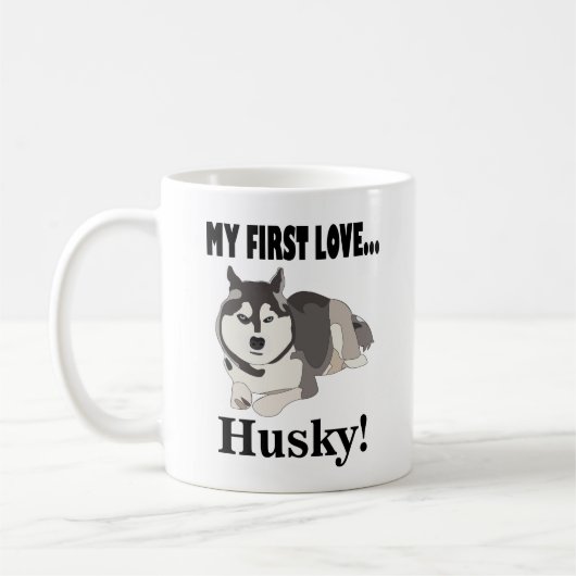 Siberian Husky Dog Lover Kaffeetasse (Links)
