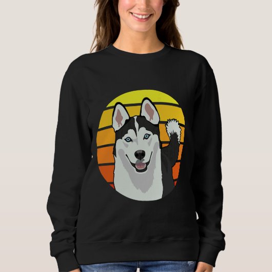 Siberian Husky Dog Lover Sweatshirt (Vorderseite)