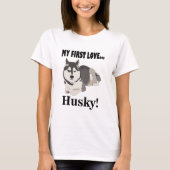Siberian Husky Dog Lover T-Shirt (Vorderseite)