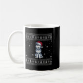 Siberian Husky Dog Lovers Men Women Santa Ugly Xma Kaffeetasse (Links)