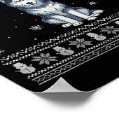 Siberian Husky Dog Lovers Men Women Santa Ugly Xma Poster (Ecke)