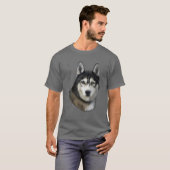 Siberian Husky Dog Mama Vater T-Shirt Husky Appare (Vorne ganz)