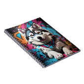 Siberian Husky Dog Notizblock (Rechte Seite)