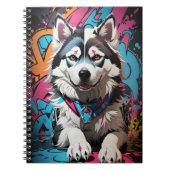 Siberian Husky Dog Notizblock (Vorderseite)