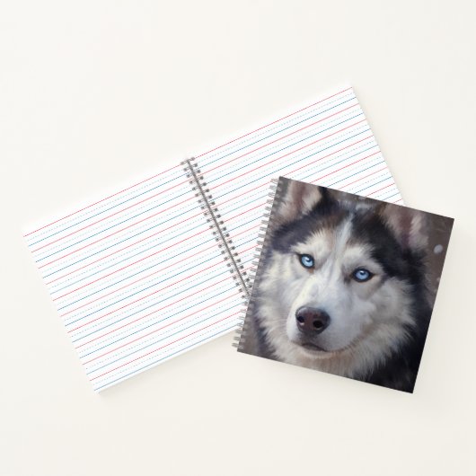 Siberian Husky Dog Notizblock (Innenseite)