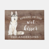 Siberian Husky.Dog Personalisiert Dog Mat Fußmatte (Vorderseite)