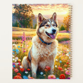 Siberian Husky Dog   Planer (Rückseite)