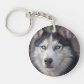 Siberian Husky Dog Schlüsselanhänger (Vorderseite)