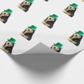 Siberian Husky Dog St. Patrick's Day Geschenkpapier (Ecke)
