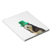 Siberian Husky Dog St. Patrick's Day Notizblock (angewinkelt)