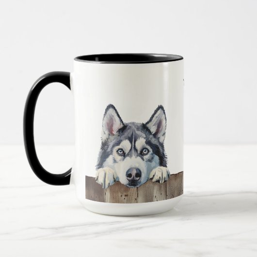 Siberian Husky Dog Tasse (Links)