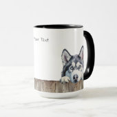 Siberian Husky Dog Tasse (VorderseiteRechts)