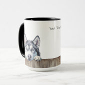 Siberian Husky Dog Tasse (Vorderseite Links)