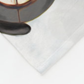 Siberian Husky Dog Weihnachtsmann Fleecedecke (Ecke)