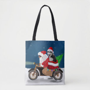 Siberian Husky Dog Weihnachtsmann Tasche