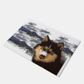 Siberian Husky Door Mat Fußmatte (Schrägansicht)