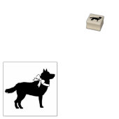 Siberian Husky Doppy Puppy Malamut Gummistempel (Stempel)