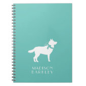 Siberian Husky Doppy Puppy Malamut Notizblock (Vorderseite)